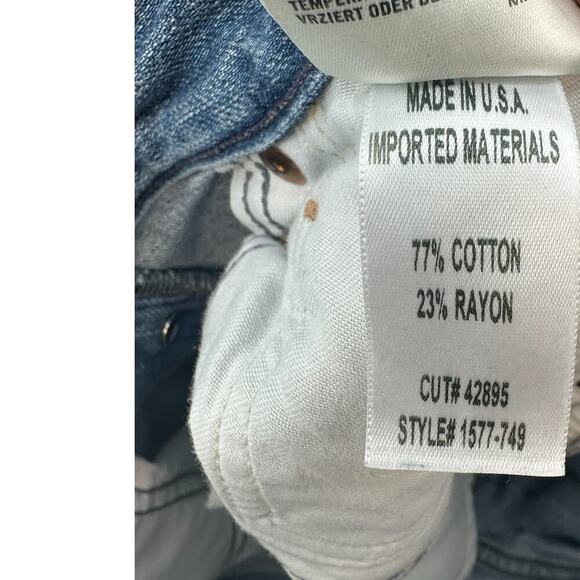 Citizens of Humanity‎ Liya High Rise Classic Fit Jeans Torn Denim Blue Size 25 - Picture 12 of 12